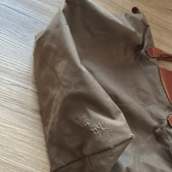 Longchamp Green and Brown Tote Bag - Picture 3 of 5